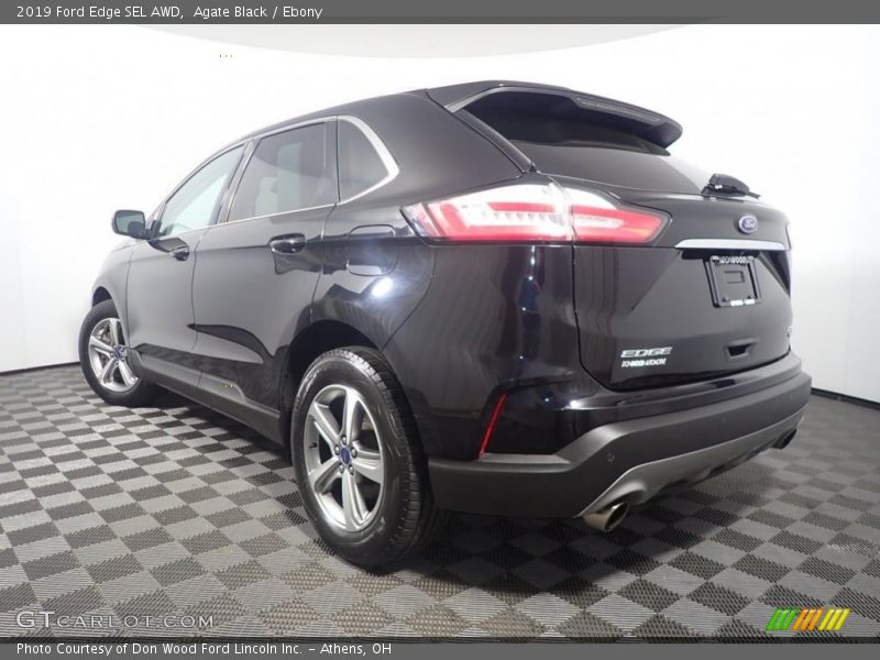 Agate Black / Ebony 2019 Ford Edge SEL AWD