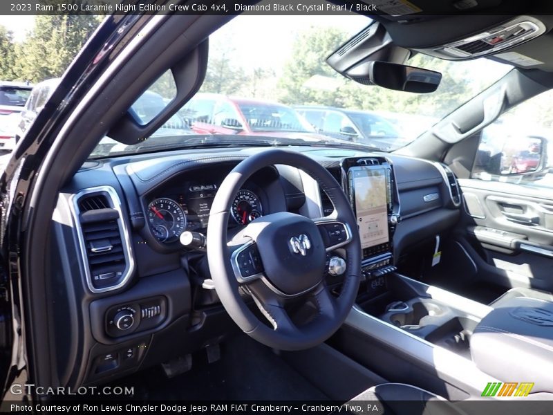 Diamond Black Crystal Pearl / Black 2023 Ram 1500 Laramie Night Edition Crew Cab 4x4