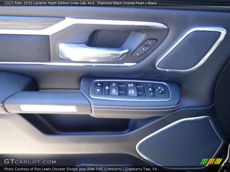 Diamond Black Crystal Pearl / Black 2023 Ram 1500 Laramie Night Edition Crew Cab 4x4