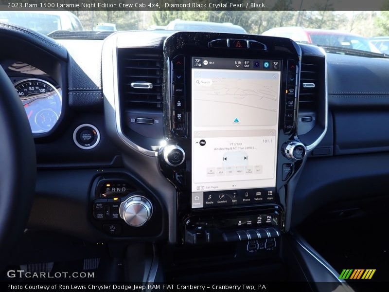 Diamond Black Crystal Pearl / Black 2023 Ram 1500 Laramie Night Edition Crew Cab 4x4