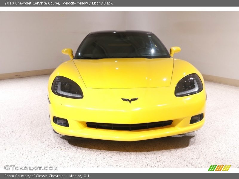 Velocity Yellow / Ebony Black 2010 Chevrolet Corvette Coupe