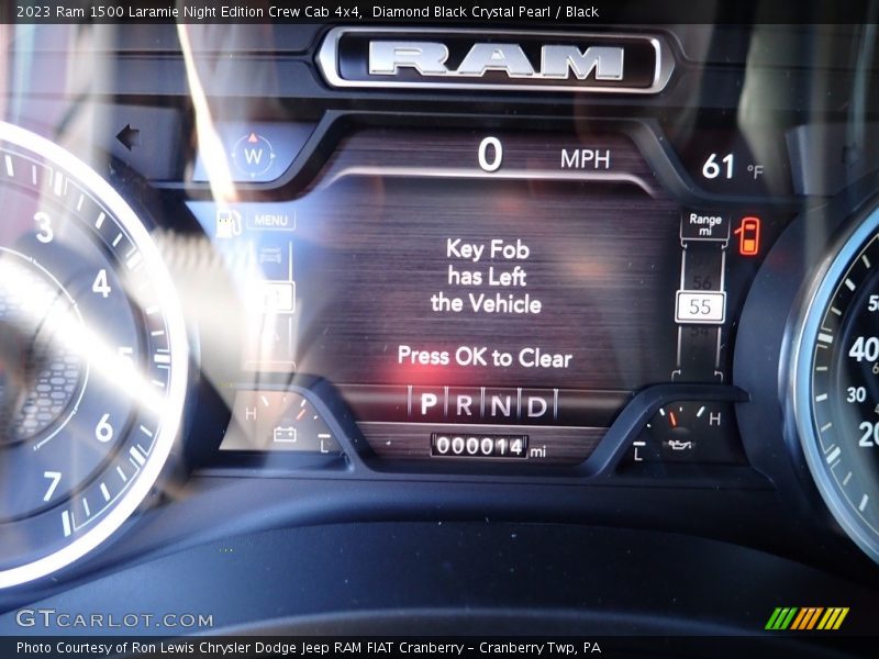 Diamond Black Crystal Pearl / Black 2023 Ram 1500 Laramie Night Edition Crew Cab 4x4