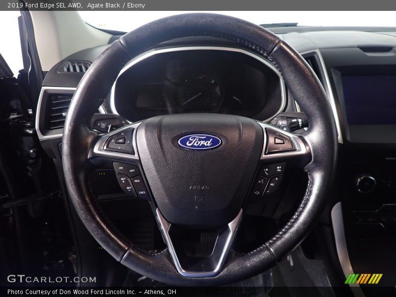 Agate Black / Ebony 2019 Ford Edge SEL AWD