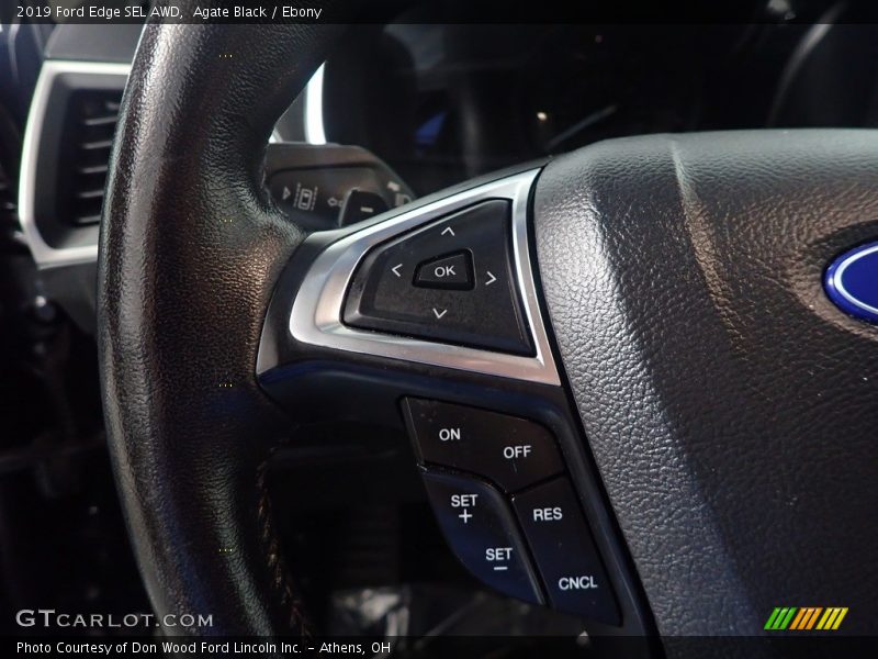 Agate Black / Ebony 2019 Ford Edge SEL AWD