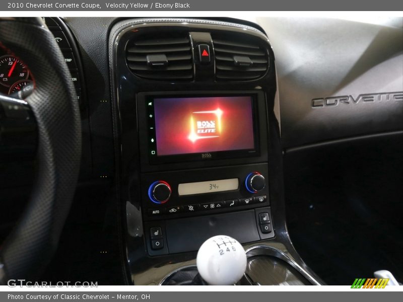 Velocity Yellow / Ebony Black 2010 Chevrolet Corvette Coupe