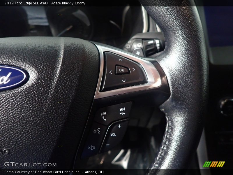 Agate Black / Ebony 2019 Ford Edge SEL AWD