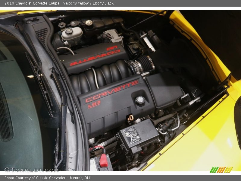 Velocity Yellow / Ebony Black 2010 Chevrolet Corvette Coupe