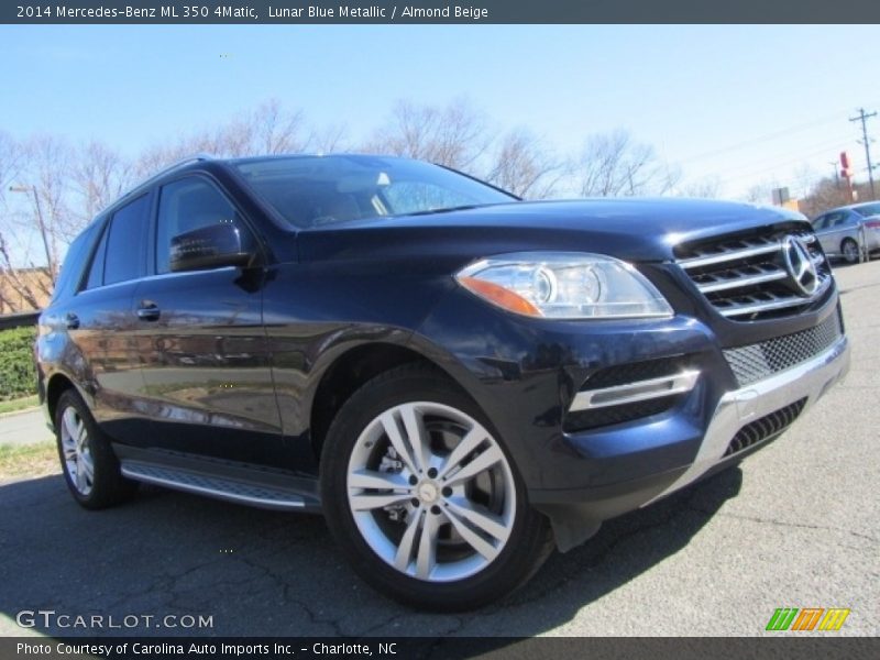 Lunar Blue Metallic / Almond Beige 2014 Mercedes-Benz ML 350 4Matic