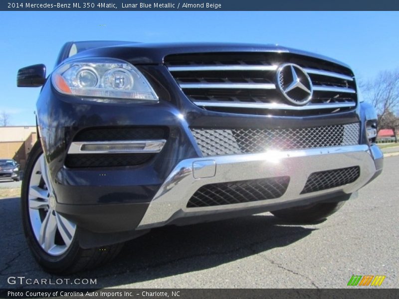 Lunar Blue Metallic / Almond Beige 2014 Mercedes-Benz ML 350 4Matic