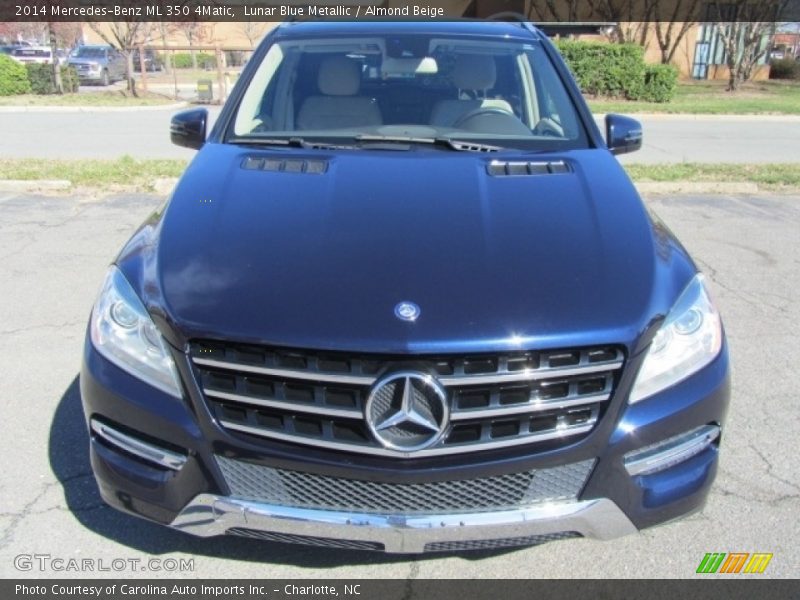 Lunar Blue Metallic / Almond Beige 2014 Mercedes-Benz ML 350 4Matic