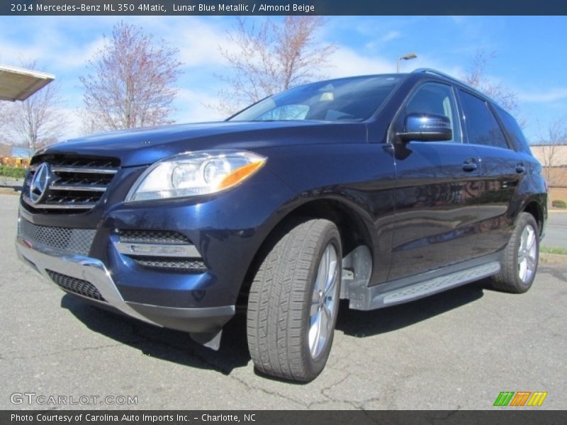 Lunar Blue Metallic / Almond Beige 2014 Mercedes-Benz ML 350 4Matic