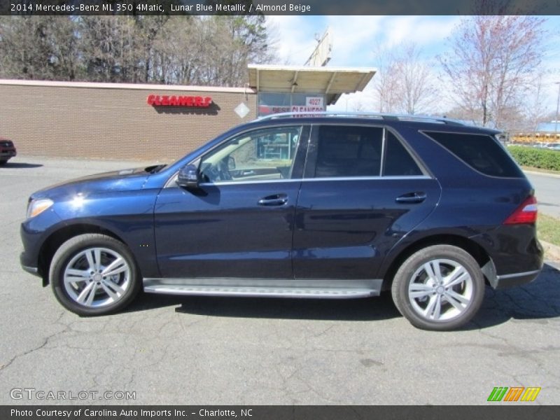 Lunar Blue Metallic / Almond Beige 2014 Mercedes-Benz ML 350 4Matic