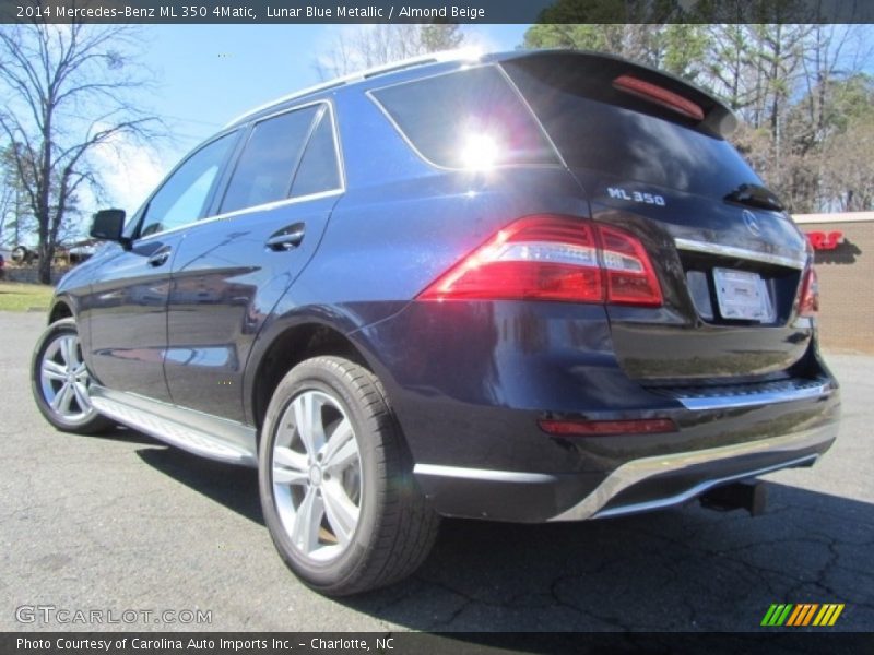 Lunar Blue Metallic / Almond Beige 2014 Mercedes-Benz ML 350 4Matic