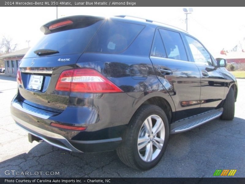 Lunar Blue Metallic / Almond Beige 2014 Mercedes-Benz ML 350 4Matic
