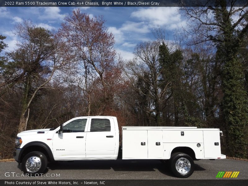 Bright White / Black/Diesel Gray 2022 Ram 5500 Tradesman Crew Cab 4x4 Chassis