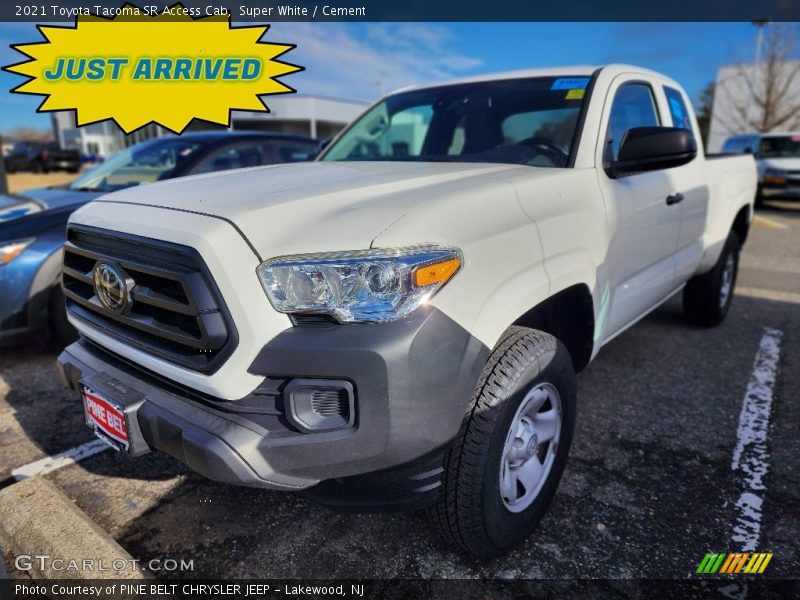 Super White / Cement 2021 Toyota Tacoma SR Access Cab
