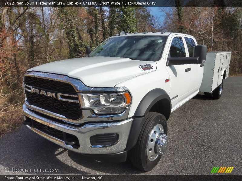 Bright White / Black/Diesel Gray 2022 Ram 5500 Tradesman Crew Cab 4x4 Chassis