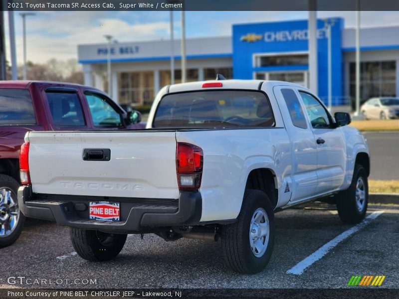 Super White / Cement 2021 Toyota Tacoma SR Access Cab