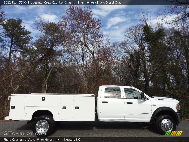 Bright White / Black/Diesel Gray 2022 Ram 5500 Tradesman Crew Cab 4x4 Chassis