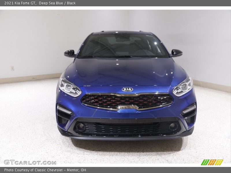 Deep Sea Blue / Black 2021 Kia Forte GT