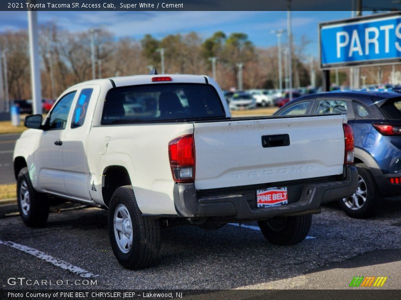 Super White / Cement 2021 Toyota Tacoma SR Access Cab
