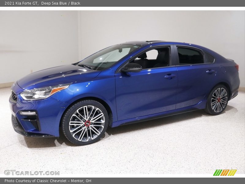 Deep Sea Blue / Black 2021 Kia Forte GT