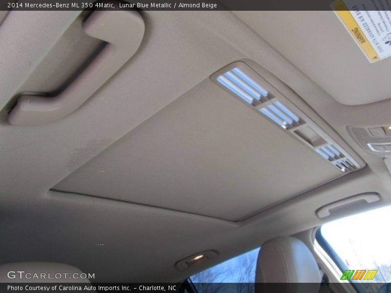 Lunar Blue Metallic / Almond Beige 2014 Mercedes-Benz ML 350 4Matic