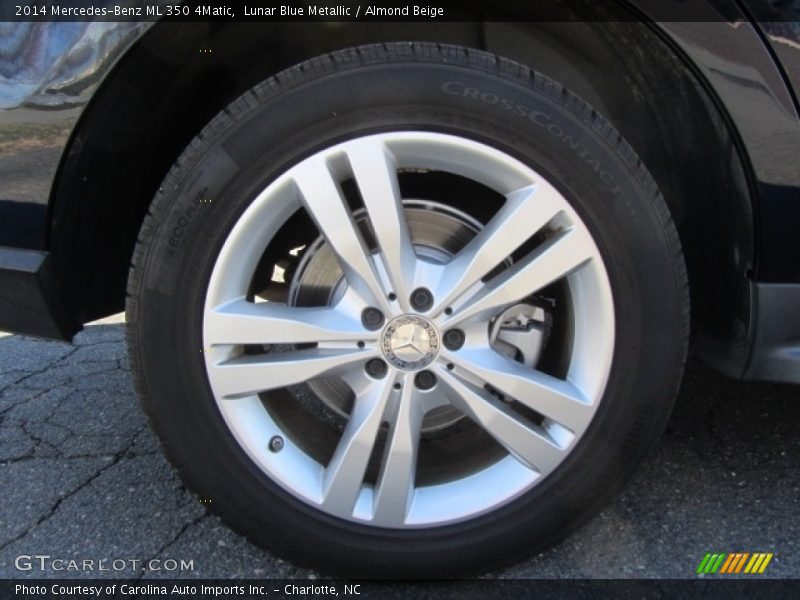 Lunar Blue Metallic / Almond Beige 2014 Mercedes-Benz ML 350 4Matic