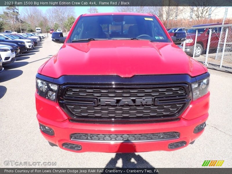 Flame Red / Black 2023 Ram 1500 Big Horn Night Edition Crew Cab 4x4