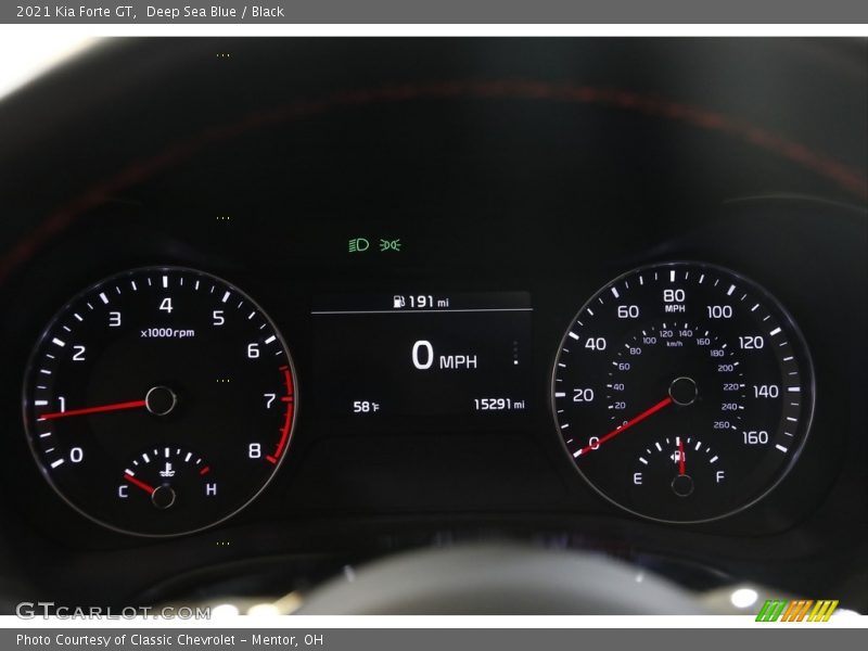 Deep Sea Blue / Black 2021 Kia Forte GT