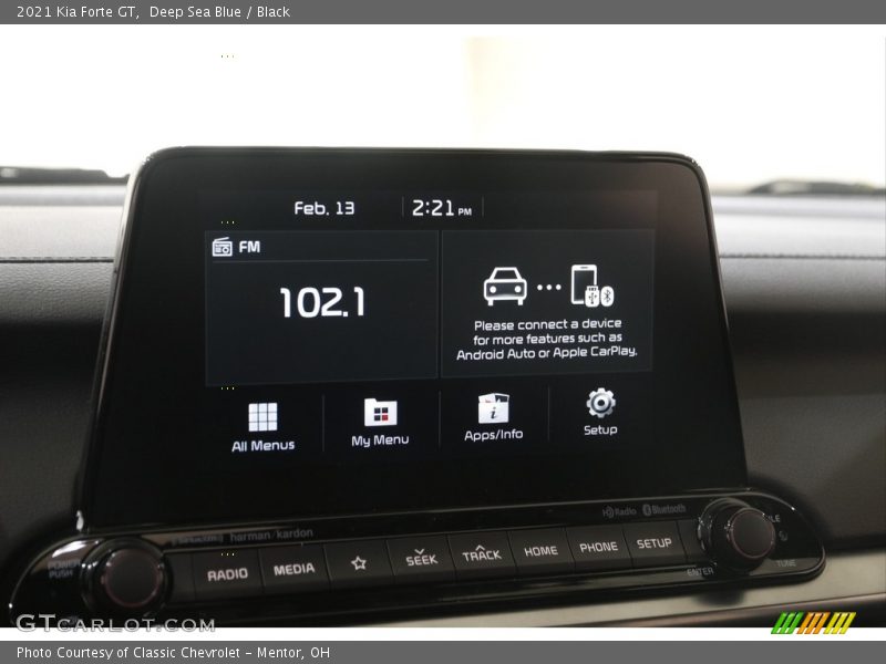 Deep Sea Blue / Black 2021 Kia Forte GT