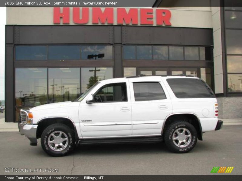 Summit White / Pewter/Dark Pewter 2005 GMC Yukon SLE 4x4