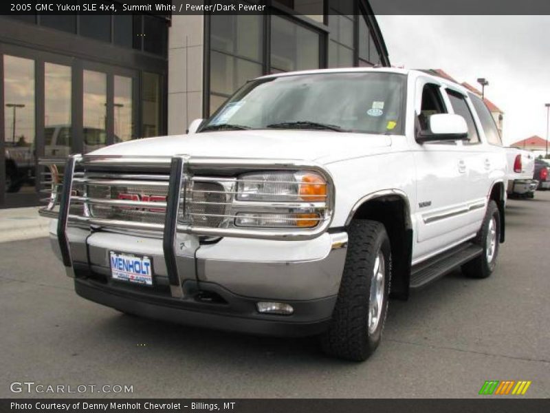 Summit White / Pewter/Dark Pewter 2005 GMC Yukon SLE 4x4