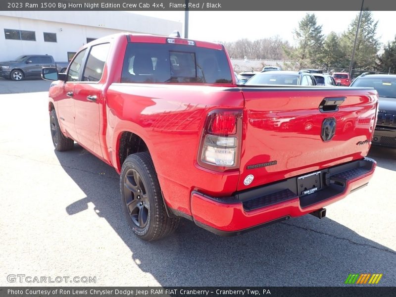 Flame Red / Black 2023 Ram 1500 Big Horn Night Edition Crew Cab 4x4