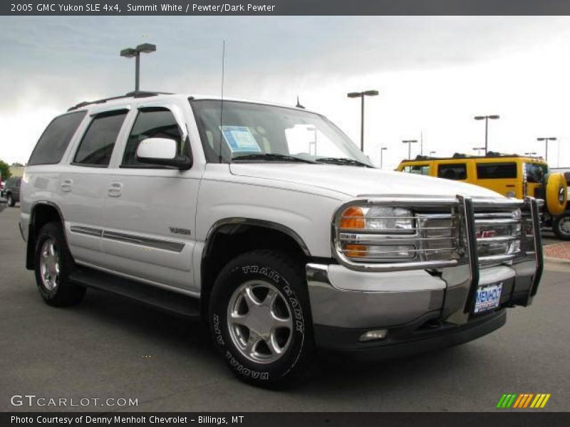 Summit White / Pewter/Dark Pewter 2005 GMC Yukon SLE 4x4