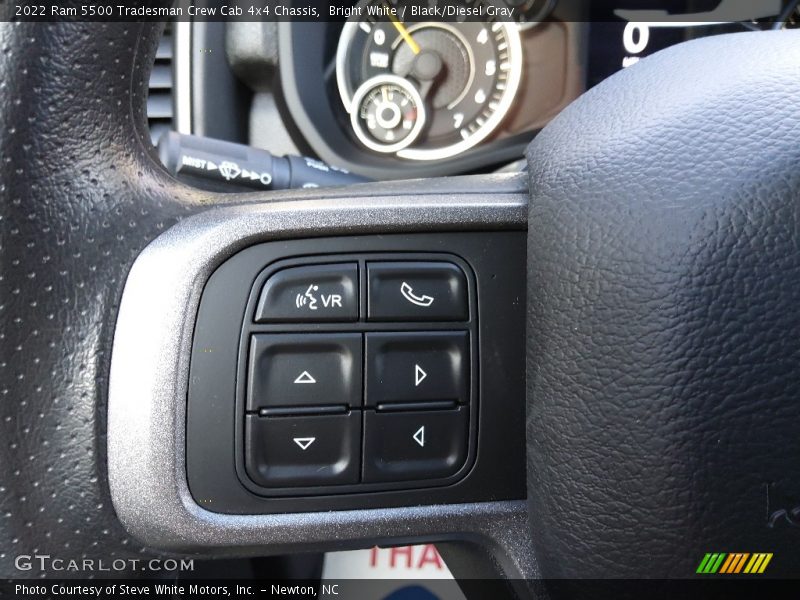 Bright White / Black/Diesel Gray 2022 Ram 5500 Tradesman Crew Cab 4x4 Chassis