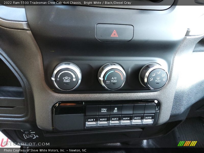 Bright White / Black/Diesel Gray 2022 Ram 5500 Tradesman Crew Cab 4x4 Chassis