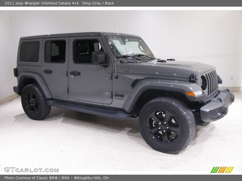 Sting-Gray / Black 2021 Jeep Wrangler Unlimited Sahara 4x4