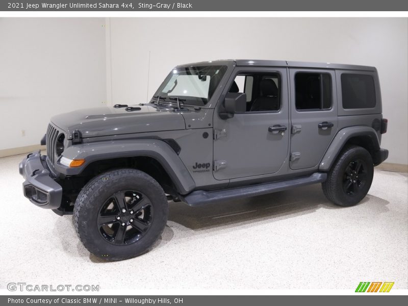 Sting-Gray / Black 2021 Jeep Wrangler Unlimited Sahara 4x4