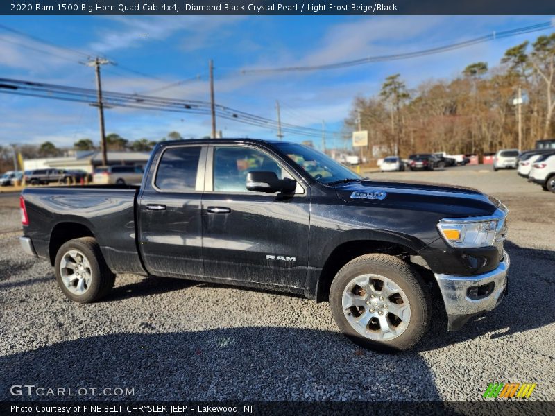 Diamond Black Crystal Pearl / Light Frost Beige/Black 2020 Ram 1500 Big Horn Quad Cab 4x4