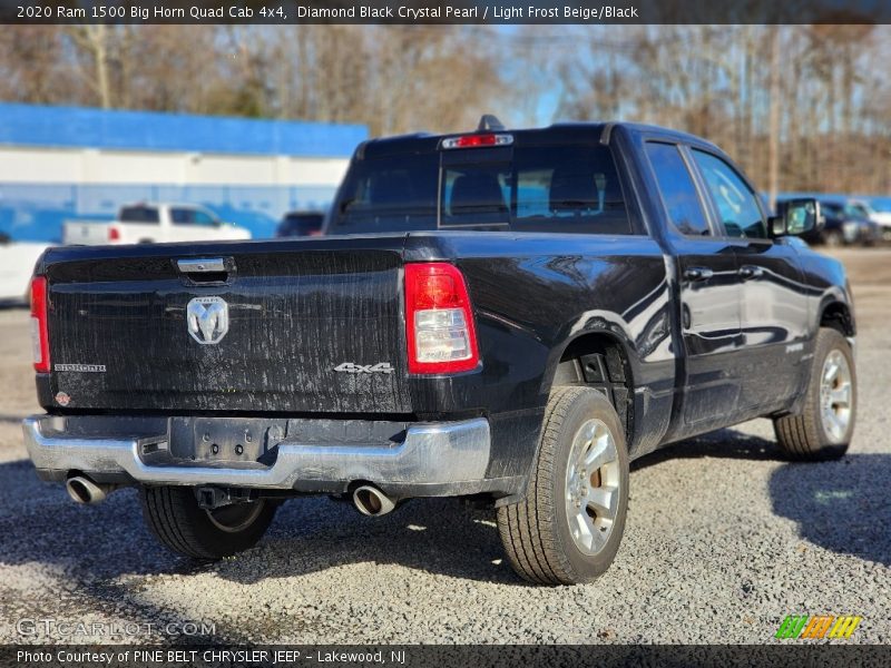 Diamond Black Crystal Pearl / Light Frost Beige/Black 2020 Ram 1500 Big Horn Quad Cab 4x4