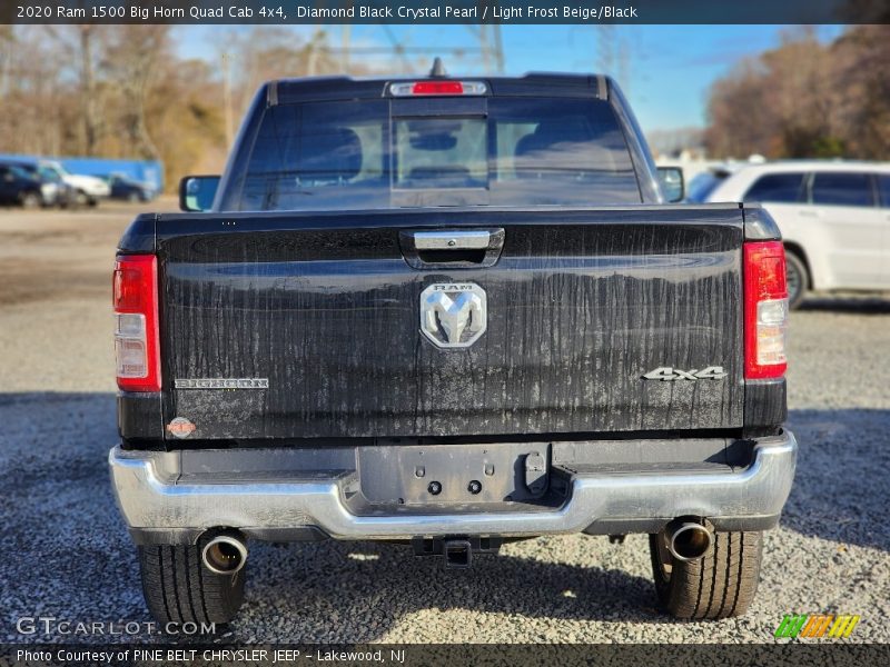 Diamond Black Crystal Pearl / Light Frost Beige/Black 2020 Ram 1500 Big Horn Quad Cab 4x4