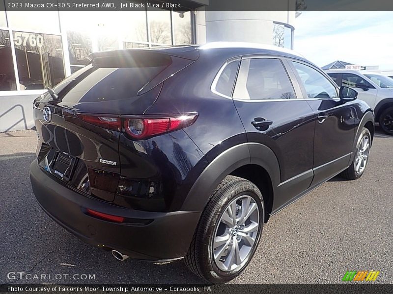 Jet Black Mica / Black 2023 Mazda CX-30 S Preferred AWD