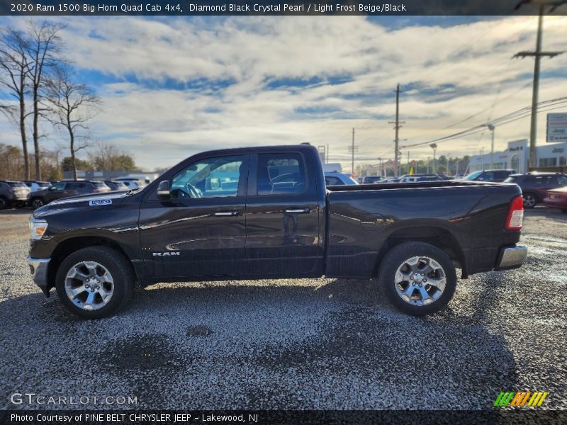 Diamond Black Crystal Pearl / Light Frost Beige/Black 2020 Ram 1500 Big Horn Quad Cab 4x4