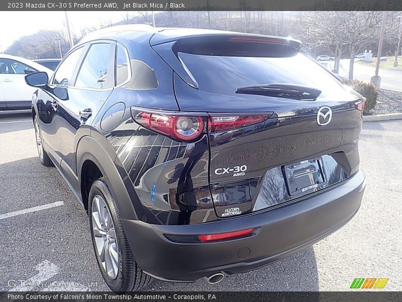 Jet Black Mica / Black 2023 Mazda CX-30 S Preferred AWD