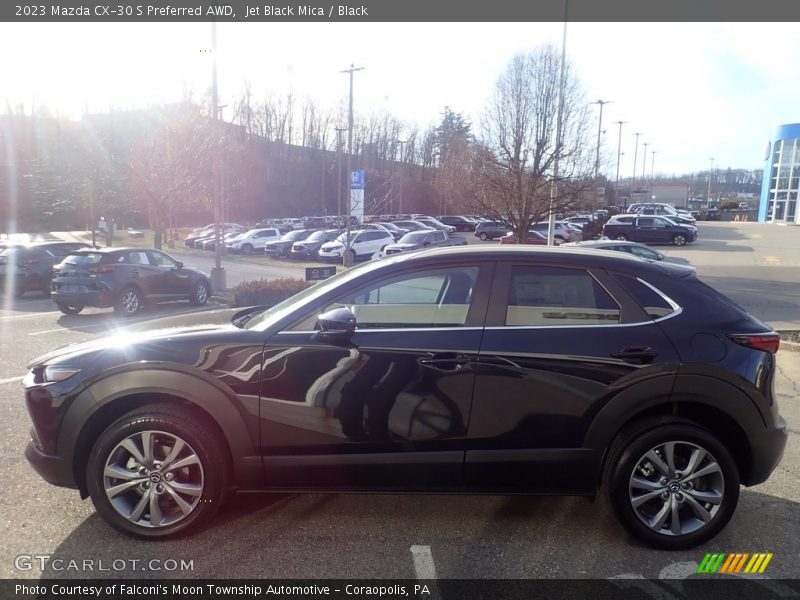 Jet Black Mica / Black 2023 Mazda CX-30 S Preferred AWD