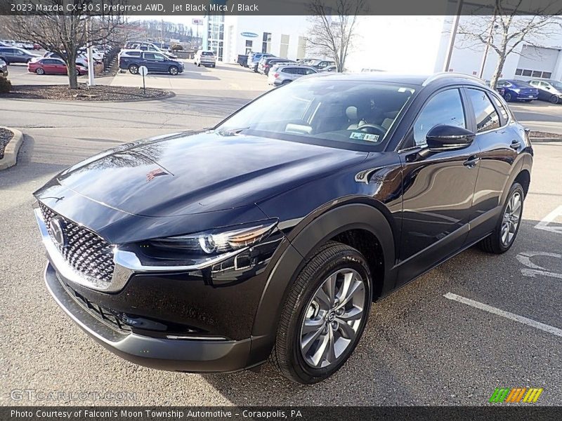 Jet Black Mica / Black 2023 Mazda CX-30 S Preferred AWD
