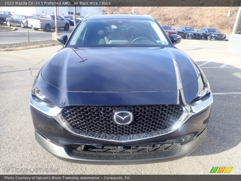 Jet Black Mica / Black 2023 Mazda CX-30 S Preferred AWD