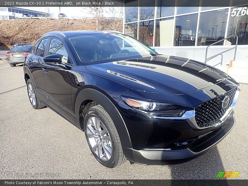 Jet Black Mica / Black 2023 Mazda CX-30 S Preferred AWD