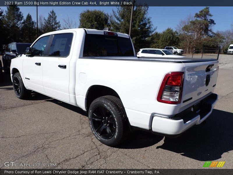 Bright White / Black 2023 Ram 1500 Big Horn Night Edition Crew Cab 4x4